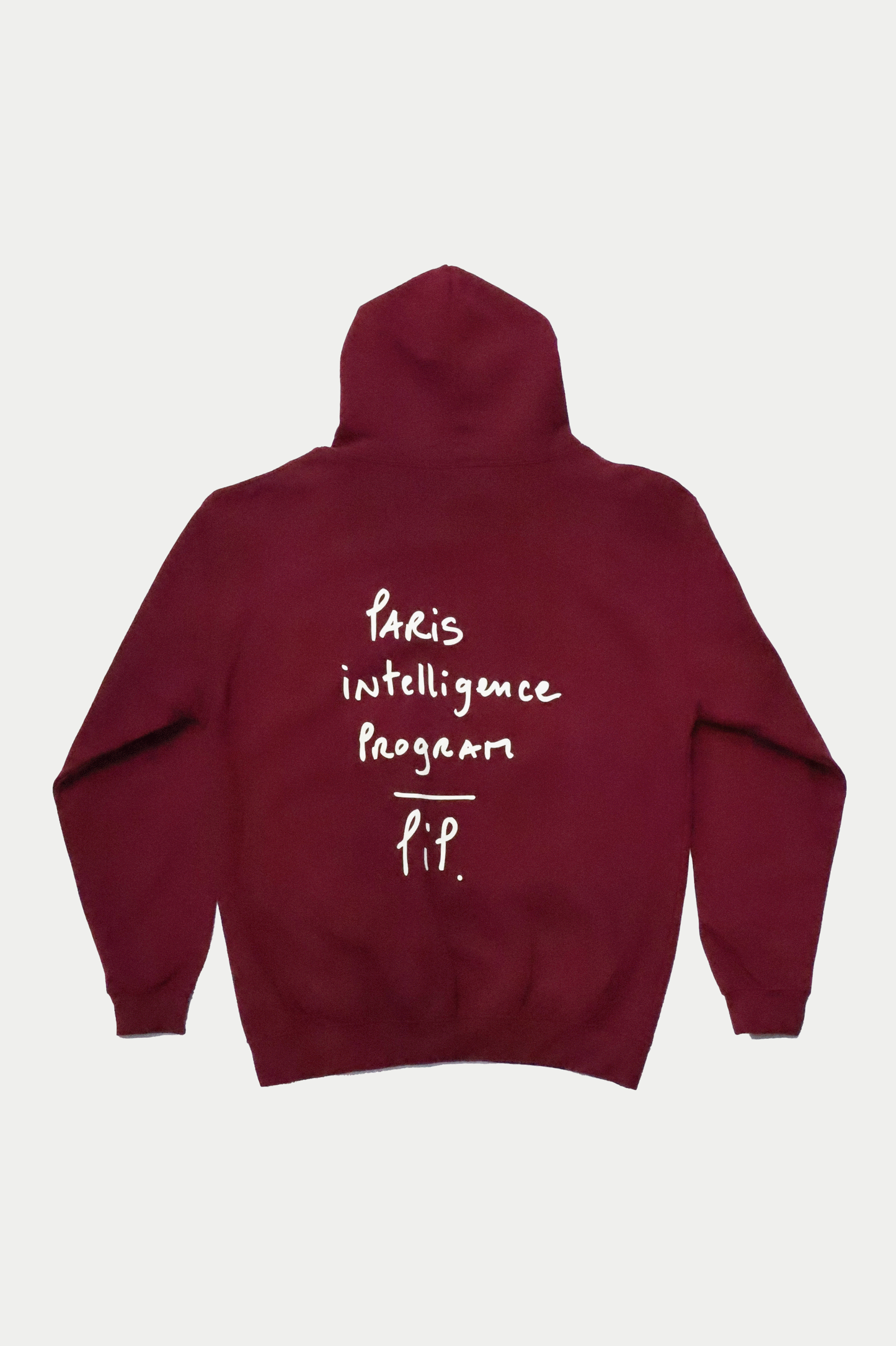 0fr Hoodie Burgundy Paris intelligence Program with Heart - 0fr. Tokyo
