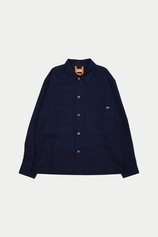 0fr × Loreak Mendian Travail Overshirt Dark Marine