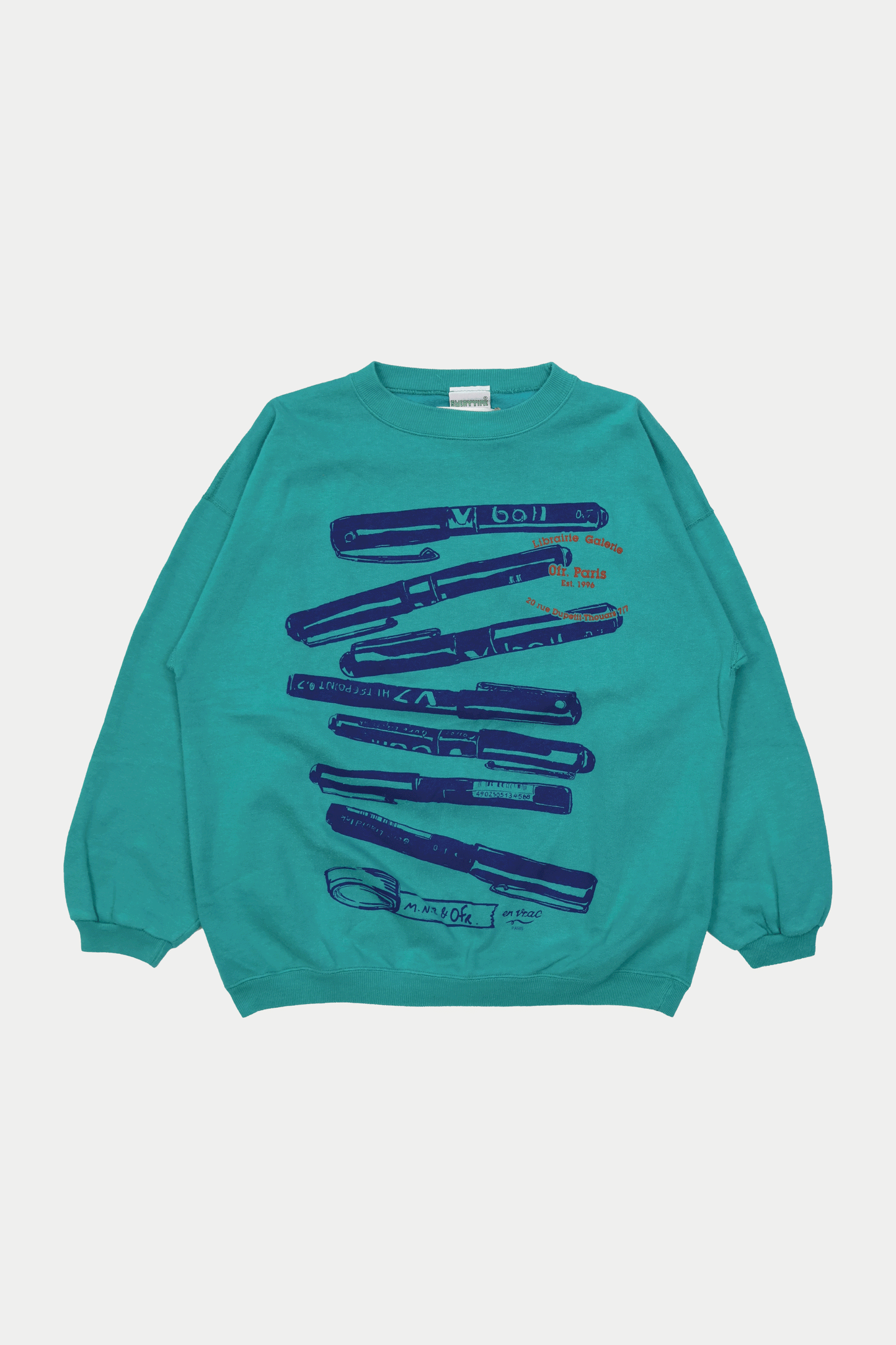 0fr × en vrac paris American Sweatshirt Turquoise (SIZE: M)- 0fr. Tokyo