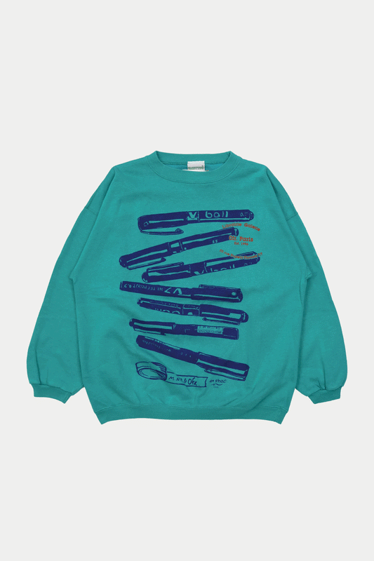 0fr × en vrac paris American Sweatshirt Turquoise (SIZE: M)- 0fr. Tokyo