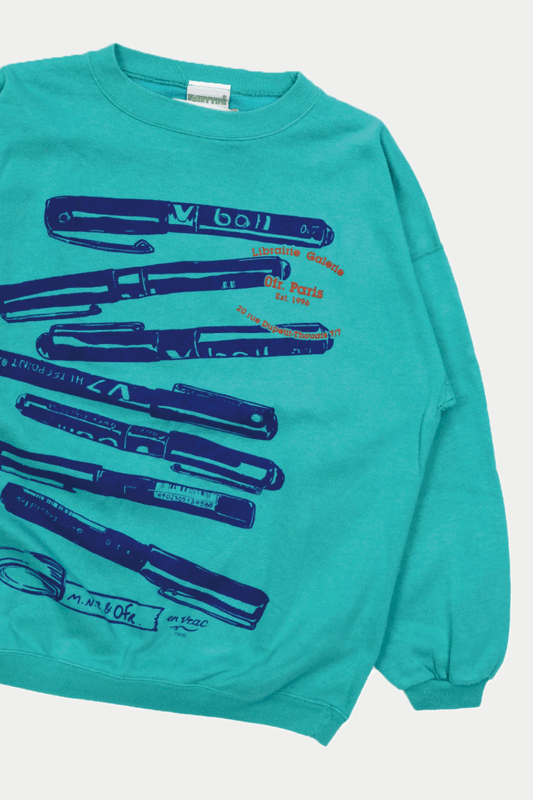 0fr × en vrac paris American Sweatshirt Turquoise (SIZE: M)- 0fr. Tokyo