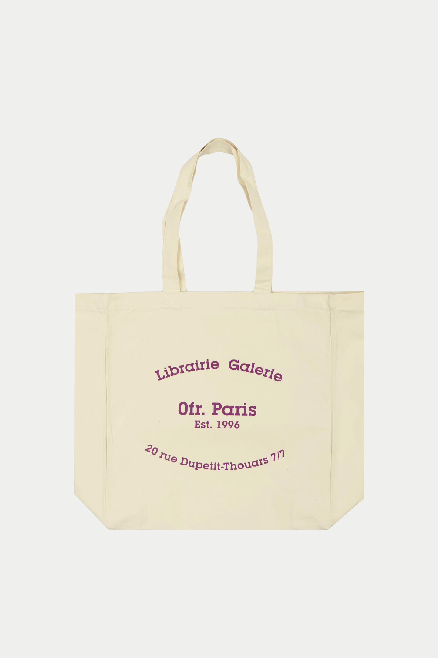 0fr. Book Bag Ecru Purple