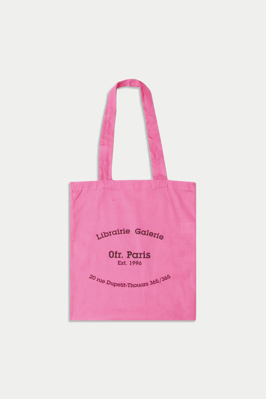0fr. Eco Bag Pink Andre Savaria on Graffiti (Front Cover) - Paris made