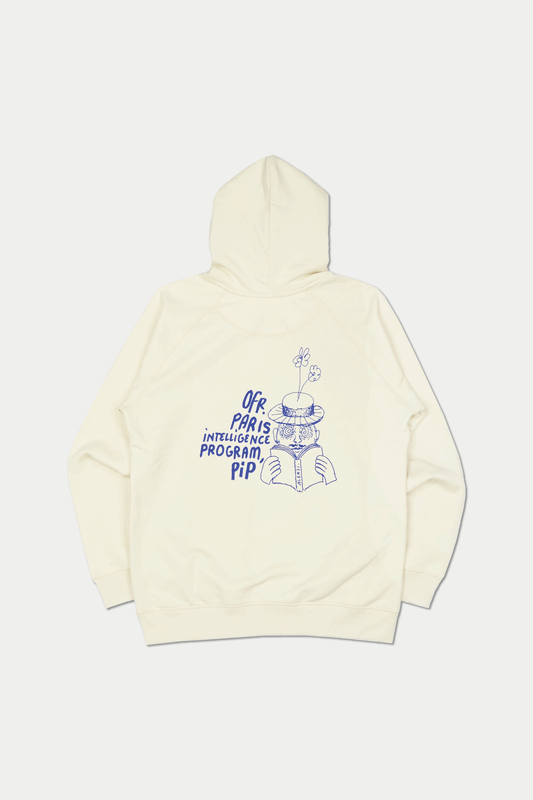 0fr. P.i.P Aleksi Cavaillez Hoodie Cream Blue (SIZE: XL)- 0fr. Tokyo