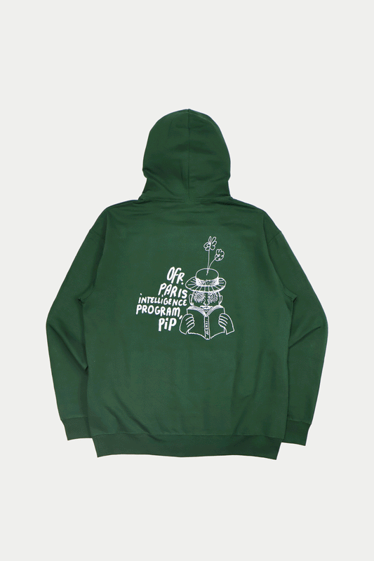 0fr. P.i.P Aleksi Cavaillez Hoodie Green (SIZE: M)  - 0fr. Tokyo