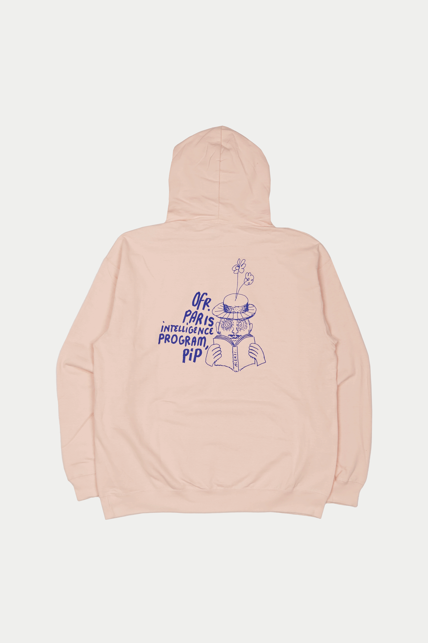 0fr. P.i.P Aleksi Cavaillez Hoodie Natural Blue (SIZE: L) - 0fr. Tokyo
