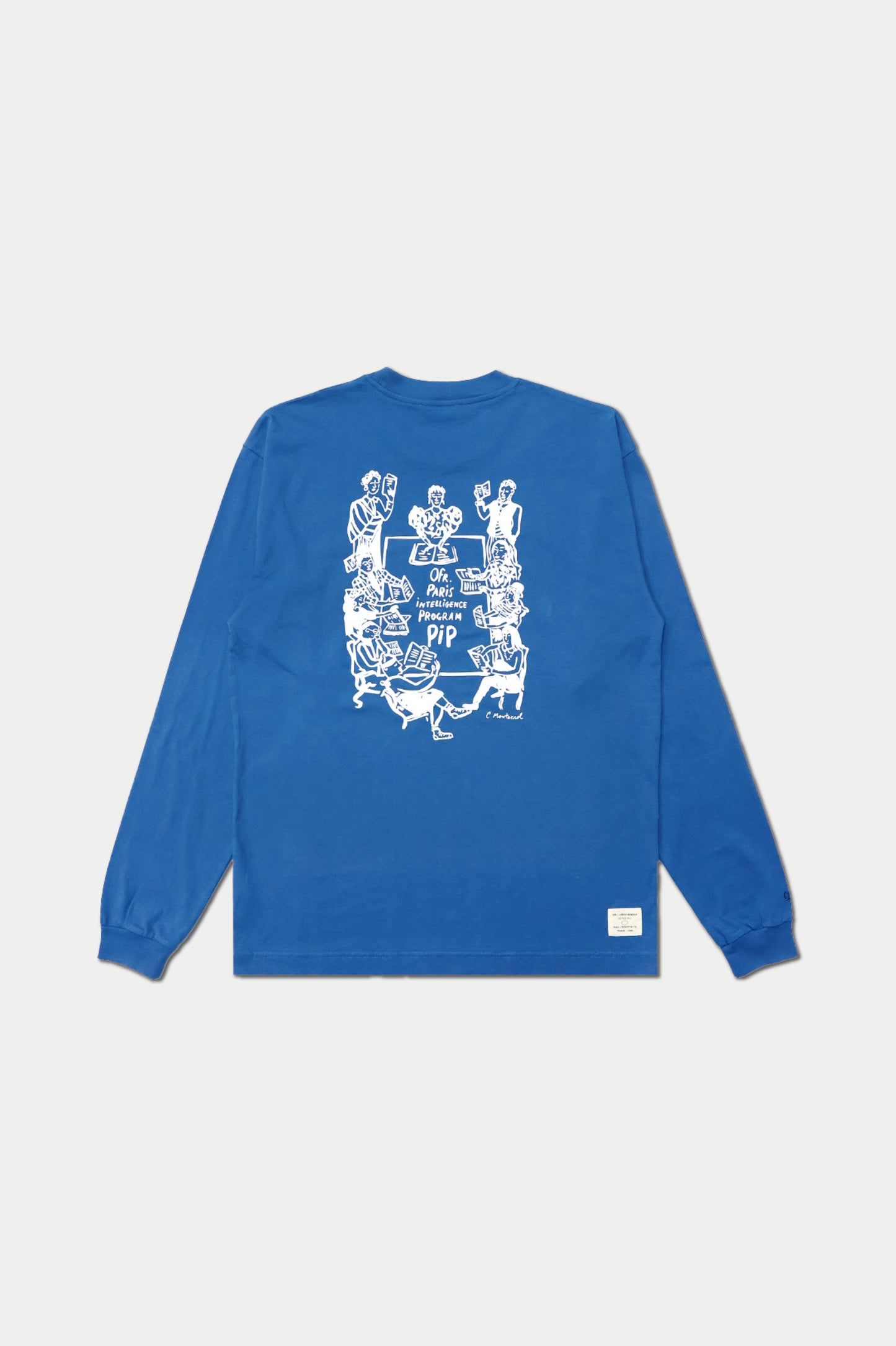 0fr. P.i.P Cassandre Montoriol LS Tee Blue