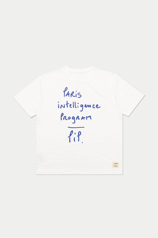 0fr. Paris intelligence Program Tee White