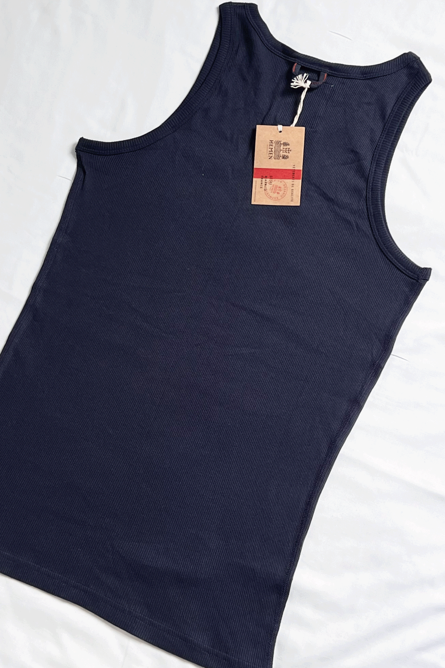 0fr. Paris × HEMEN BIARRITZ Tanktop Gari Deep Marine