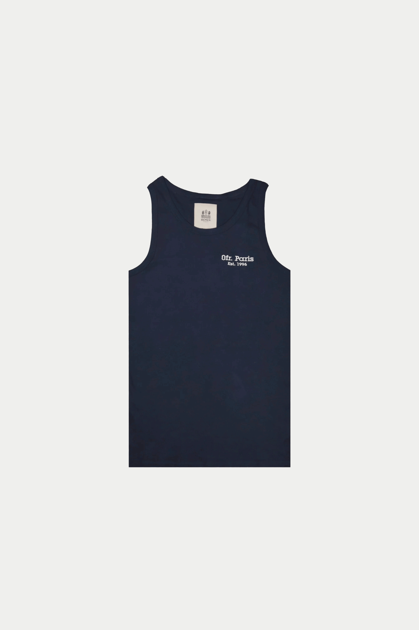 0fr. Paris × HEMEN BIARRITZ Tanktop Gari Deep Marine