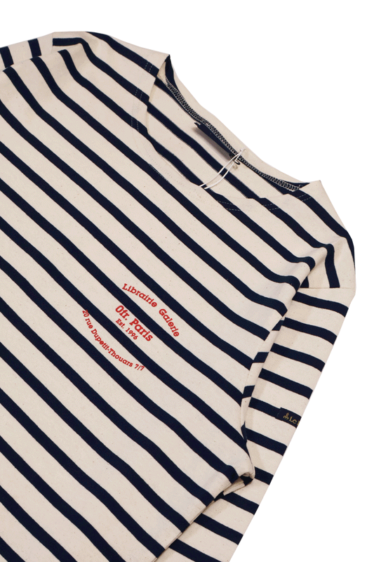0fr. Paris × Le Minor Collab Marine LS Tee Ecru Marine