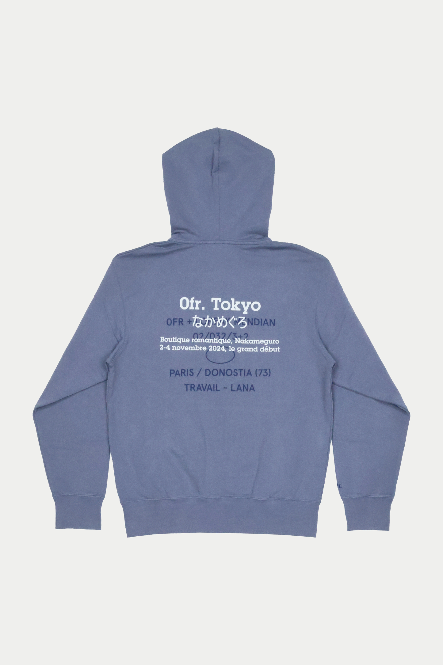 0fr. Tokyo Boutique romantique, Nakameguro le grand début Hoodie (SIZE: S/M/L) - 0fr. Tokyo