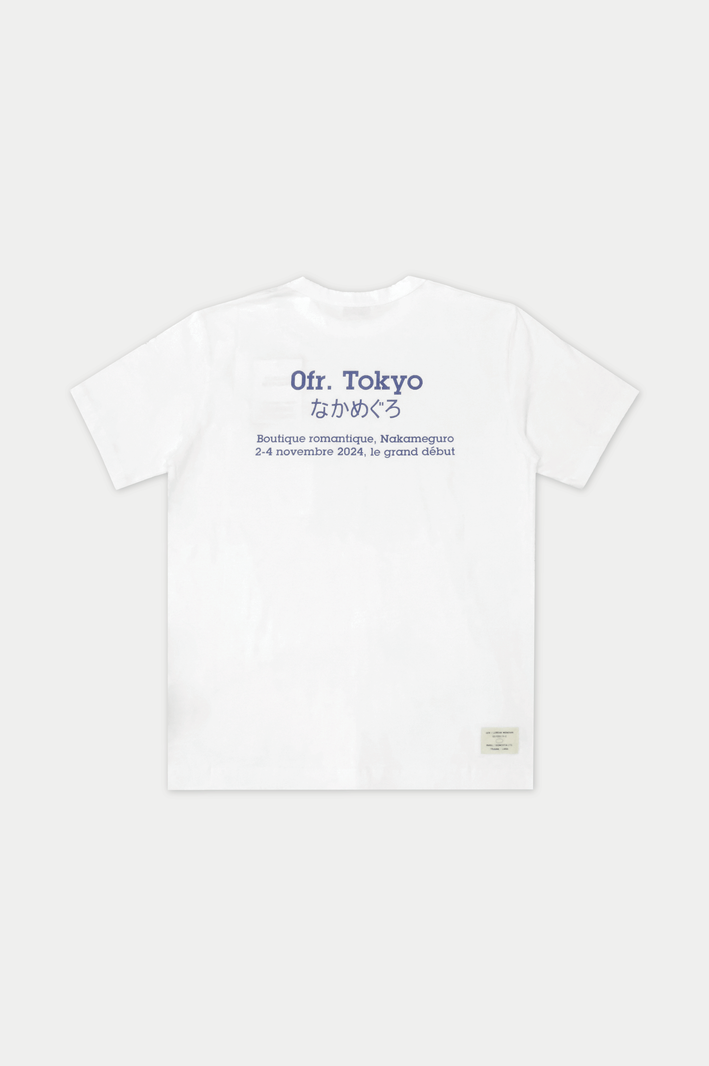 0fr. Tokyo Boutique romantique, Nakameguro le grand début Tee White - 0fr. Tokyo