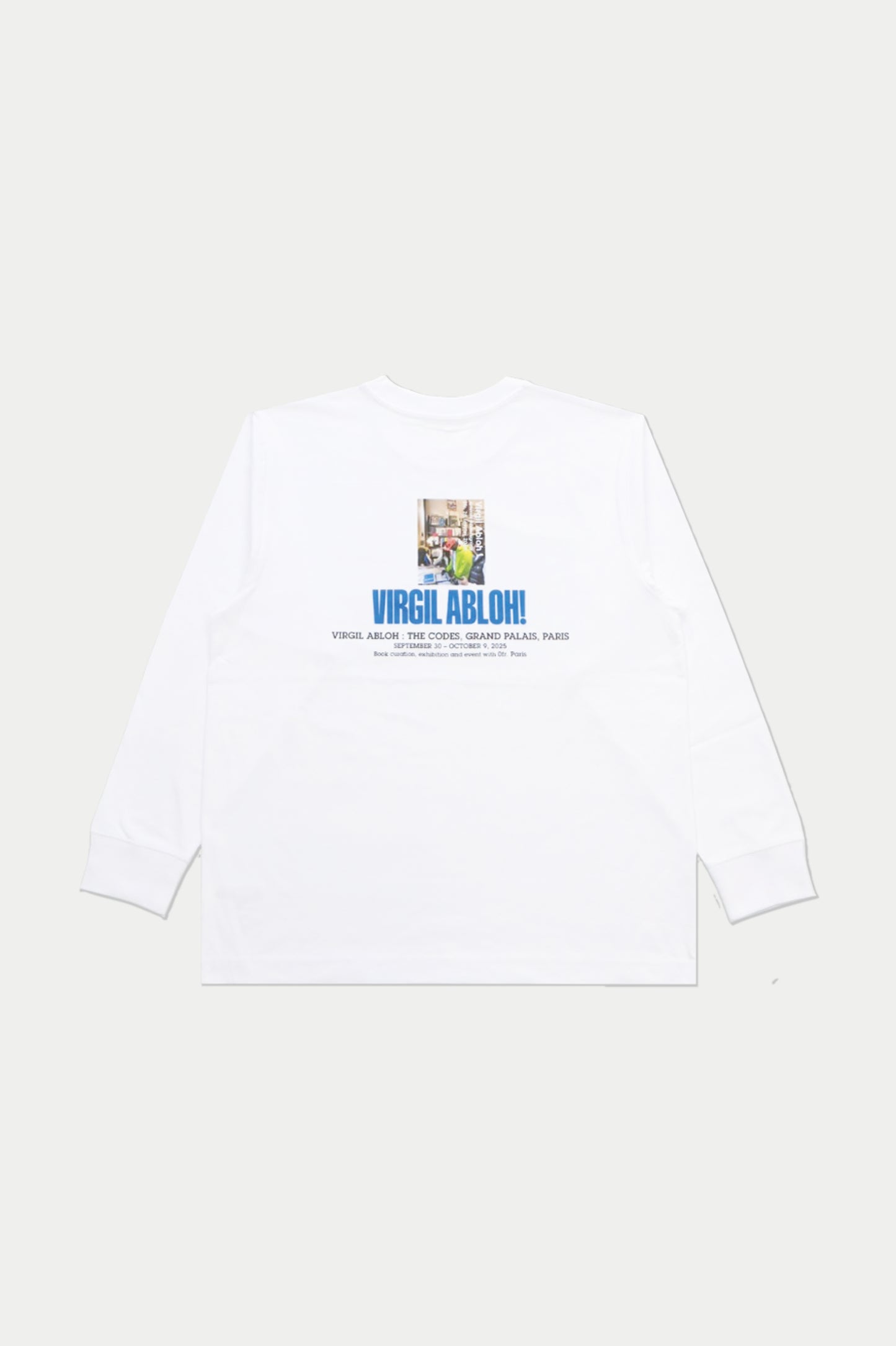 0fr. VIRGIL ABLOH : THE CODES, GRAND PALAIS, PARIS LS Tee White