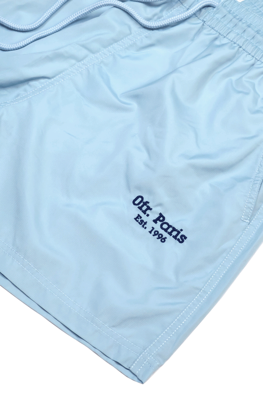 0fr. × Atalaye School Swim Shorts Sky Blue