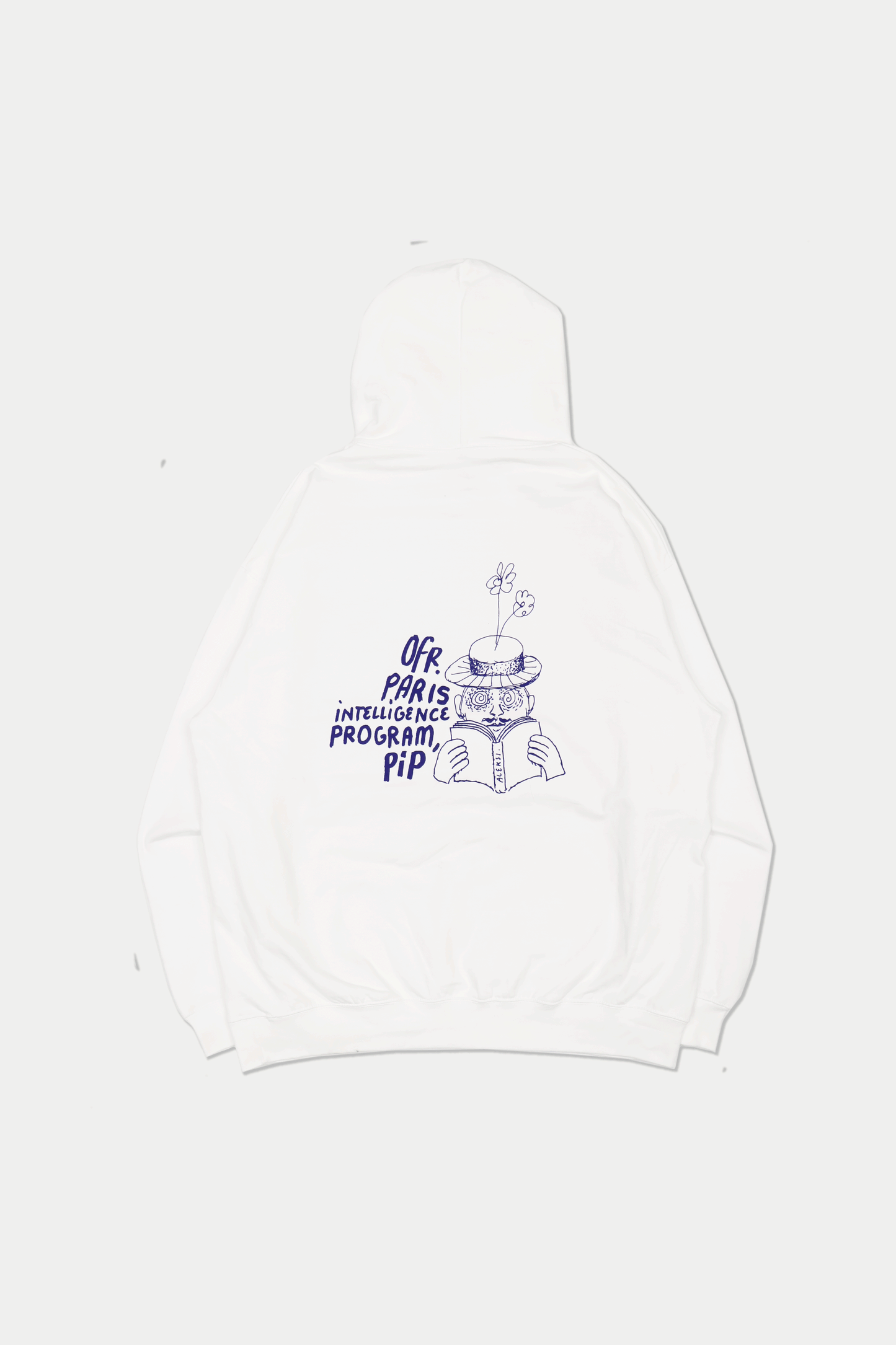 0fr. P.i.P Aleksi Cavaillez Hoodie White (SIZE: S/M/L) - 0fr. Tokyo