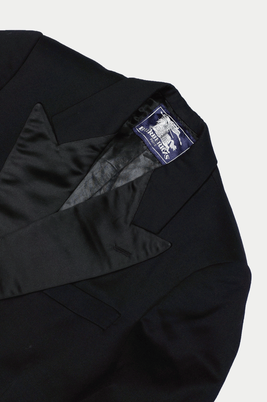 50s BURBERRYS PARIS Wool Tuxedo Jacket Made in France