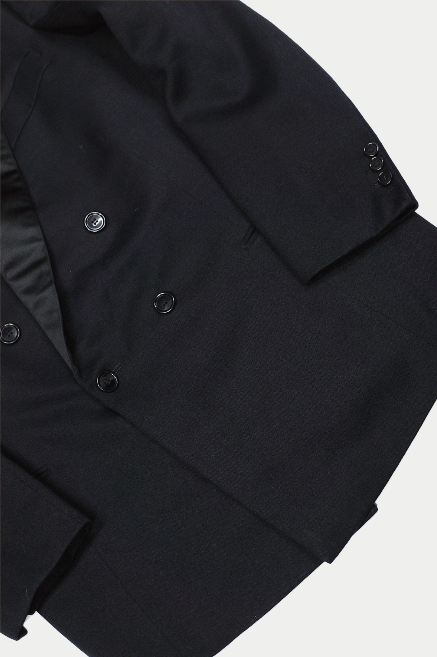 50s BURBERRYS PARIS Wool Tuxedo Jacket Made in France