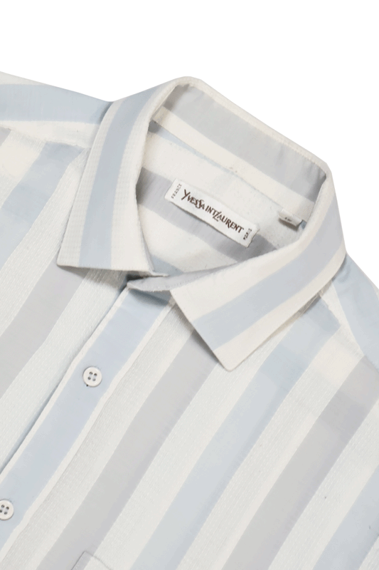 80s Yves Saint Laurent Paris SS Shirt Stripe