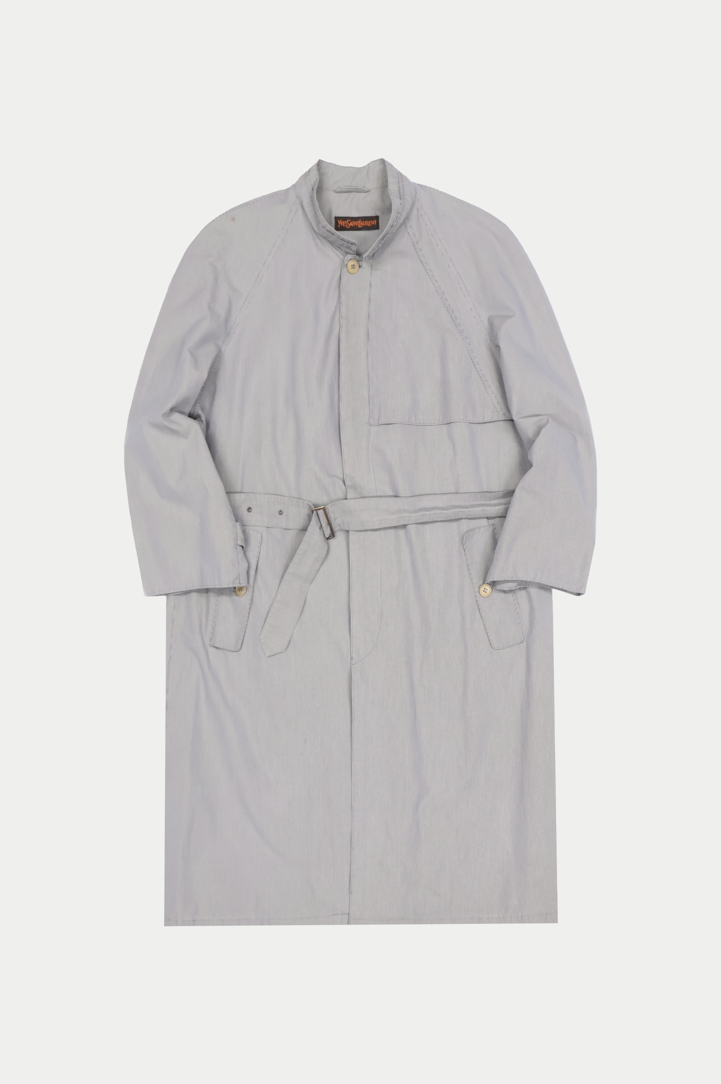 80s Yves Saint Laurent Stand Collar Coat