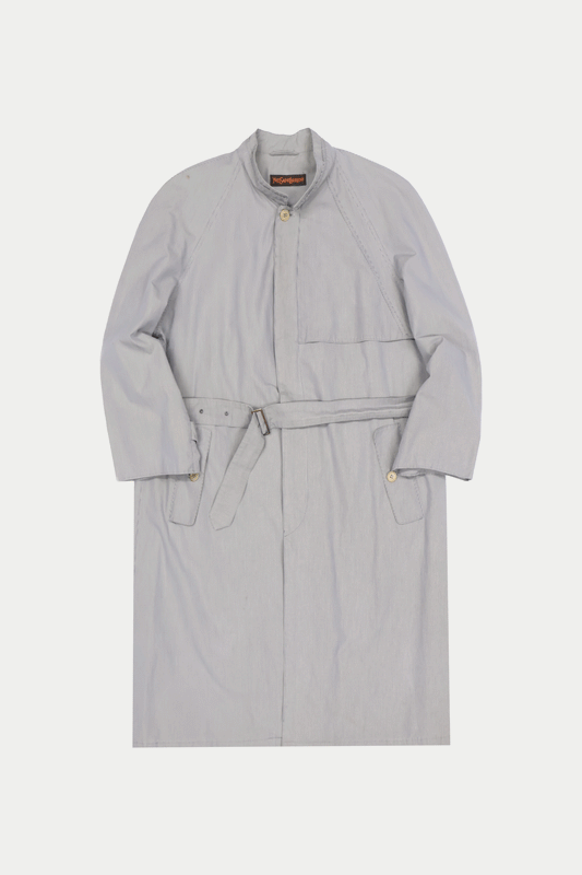 80s Yves Saint Laurent Stand Collar Coat