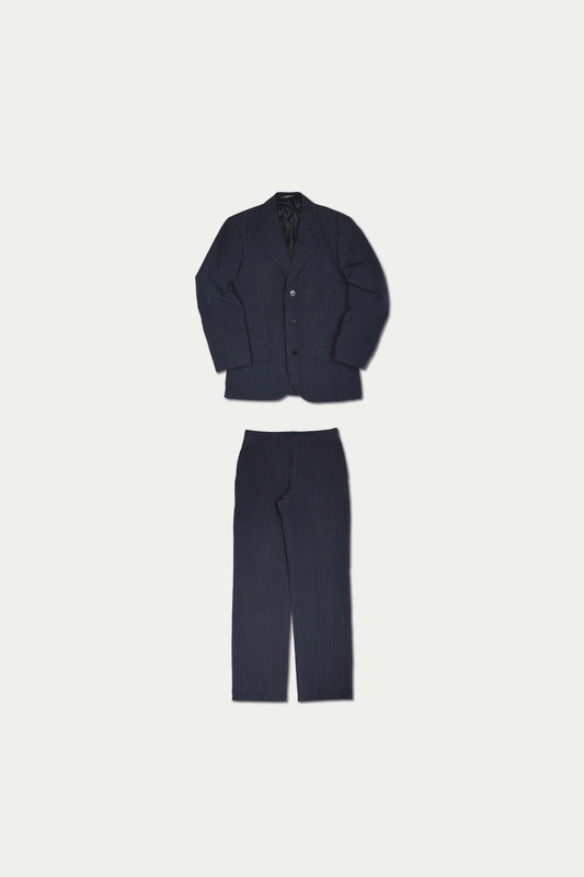 90s agnès b. Stripe Cotton Suits Made in France