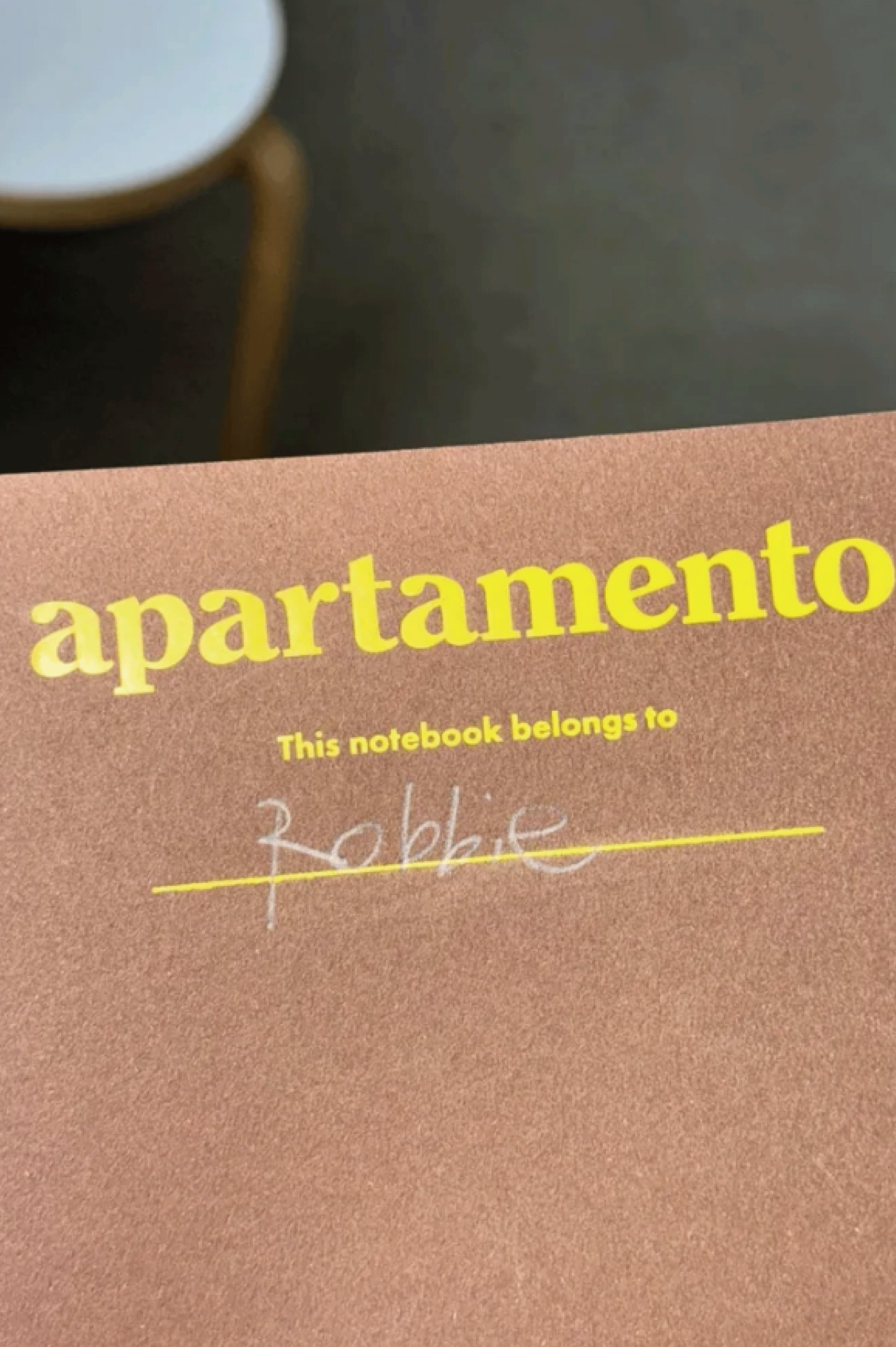 APARTAMENTO NOTEBOOKS Brown + Heart Sticker - 0fr. Tokyo