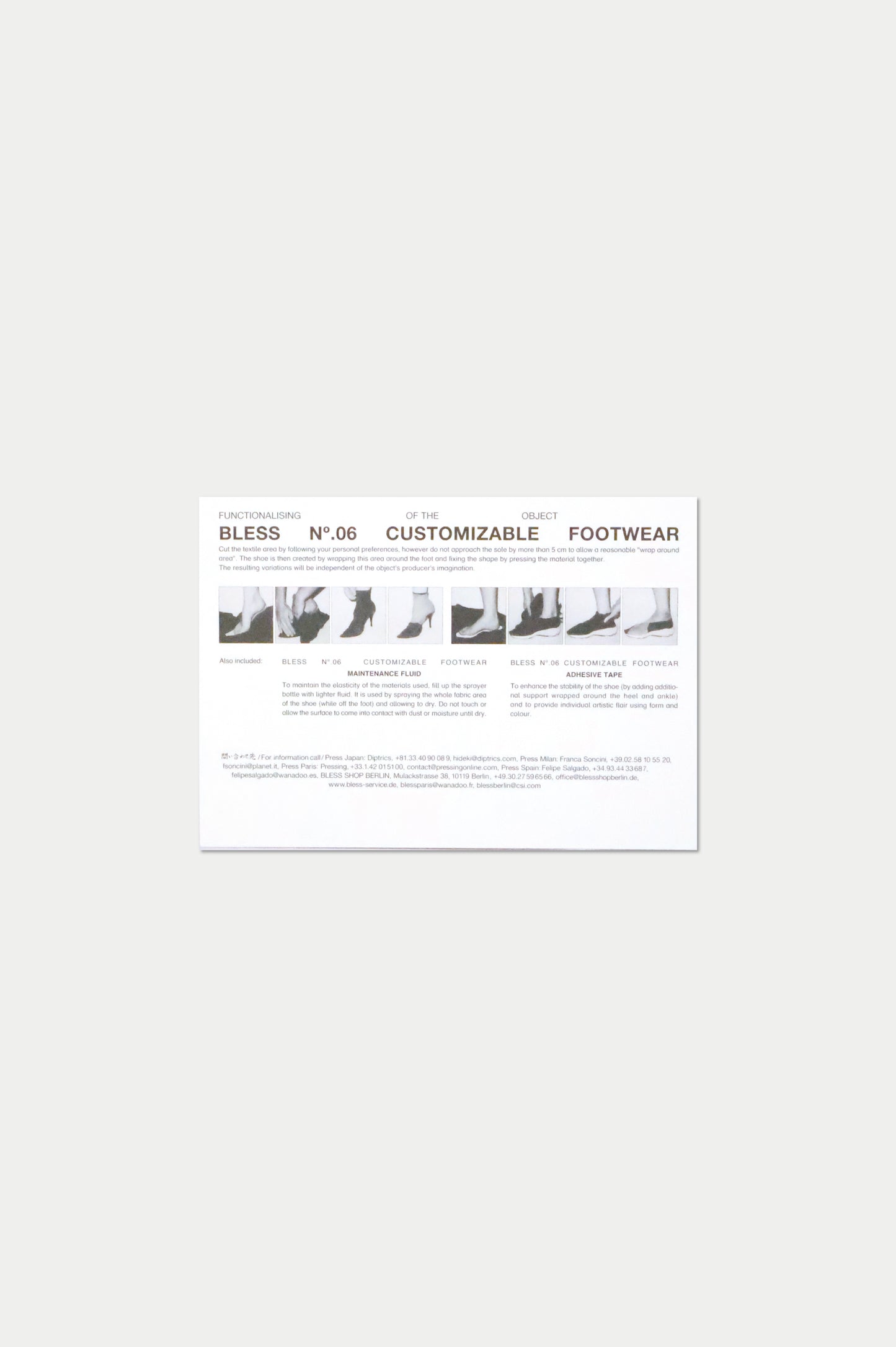 BLESS POSTCARD Nº06 Customizable Footwear