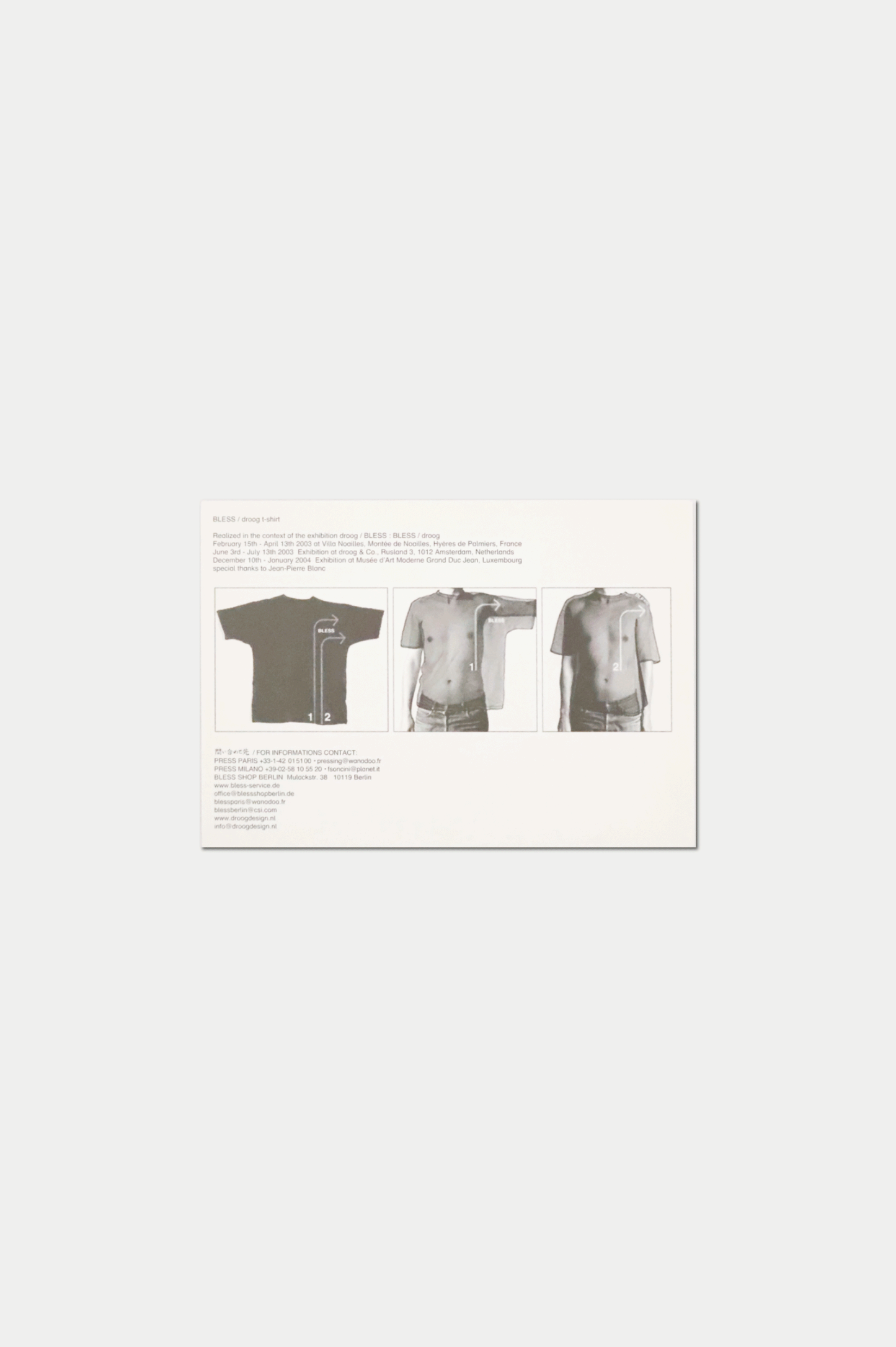 BLESS POSTCARD droog t-shirt