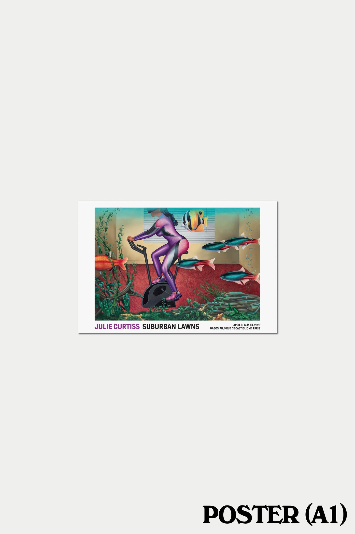 Gagosian Julie Curtiss Suburban Lawns Poster (A1)