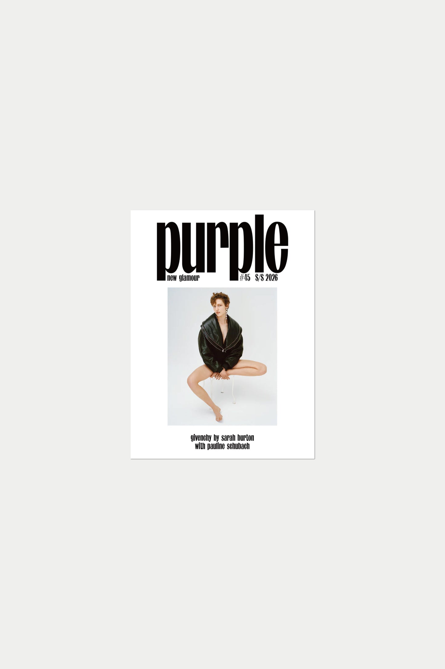 PURPLE #45 The New Glamour Issue Givenchy by Sarah Burton with Pauline Schubach