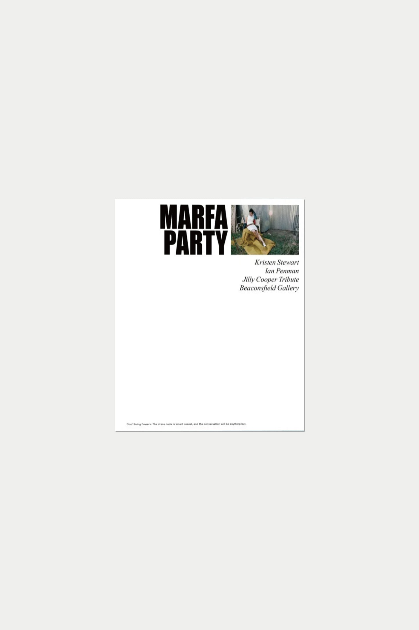 MARFAPARTY Kriesten Stewart by Zoë Ghertner & Emma Wyman 2