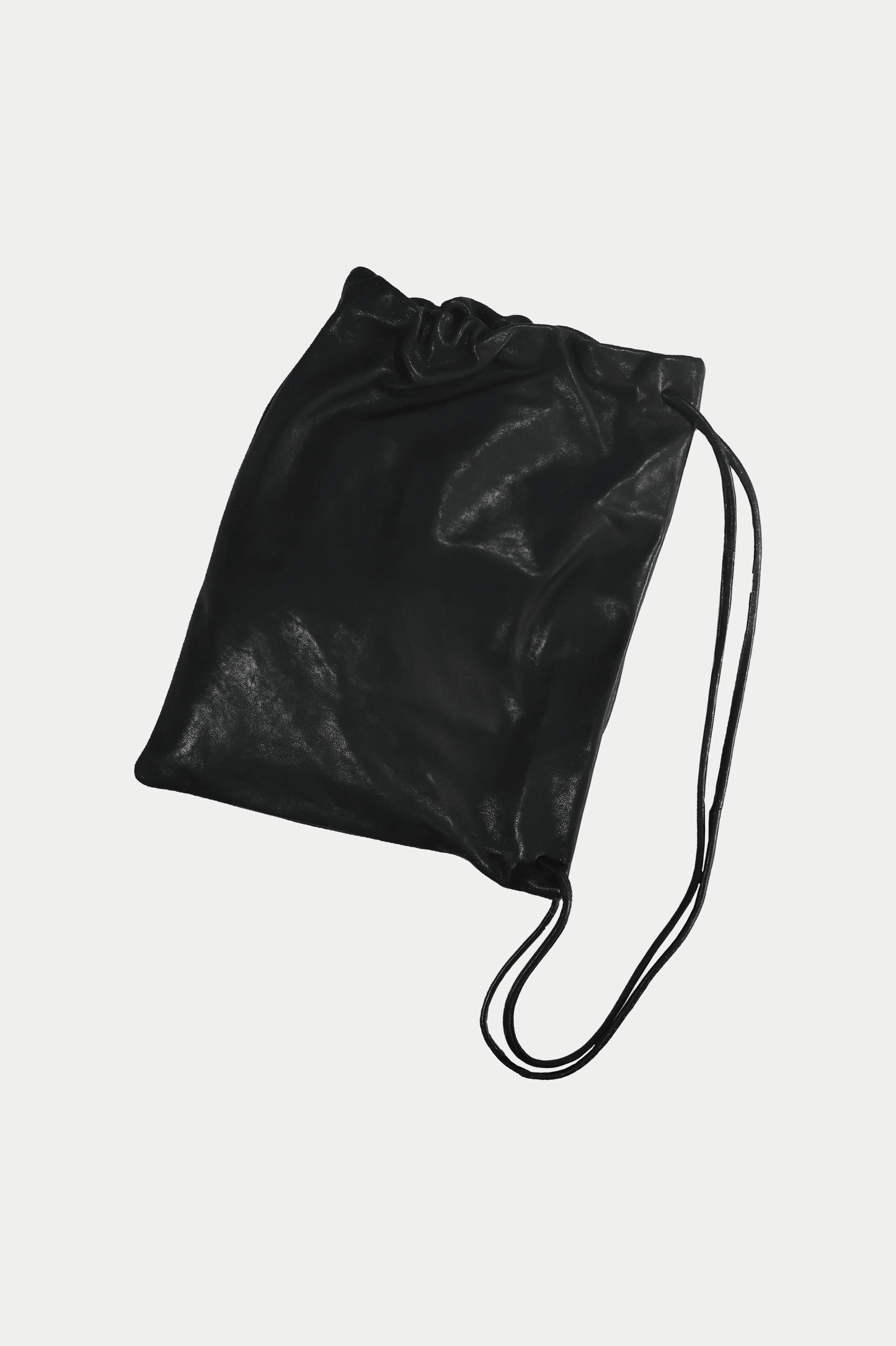 NO.131 GATHERED CROSSED LEATHER BAG