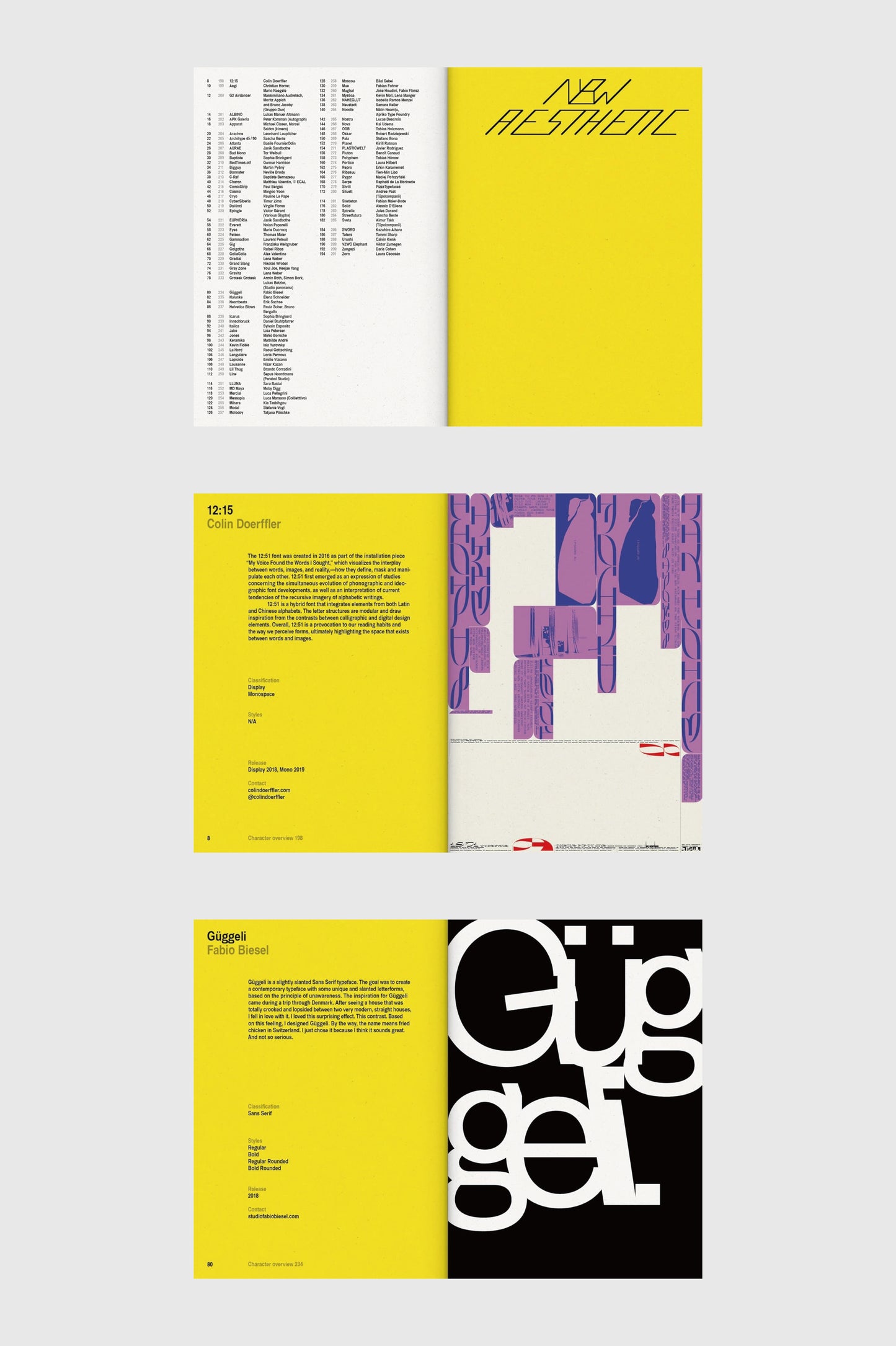 New Aesthetic 1: A Collection of Experimental and Independent Type Design