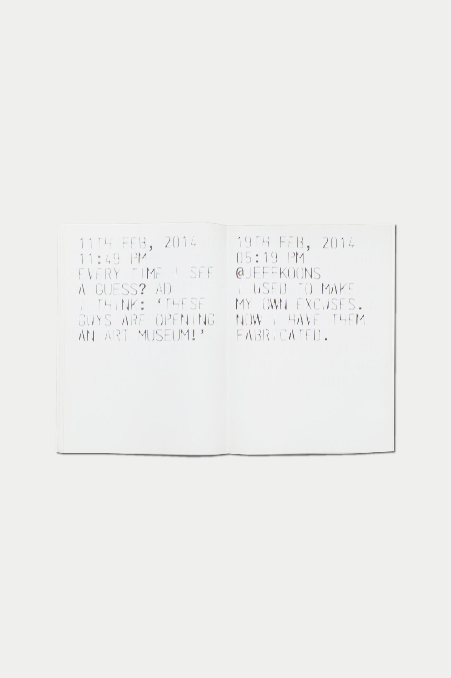 PURPLE BOOK #25 Glenn O'Brien selected tweets 2012/16