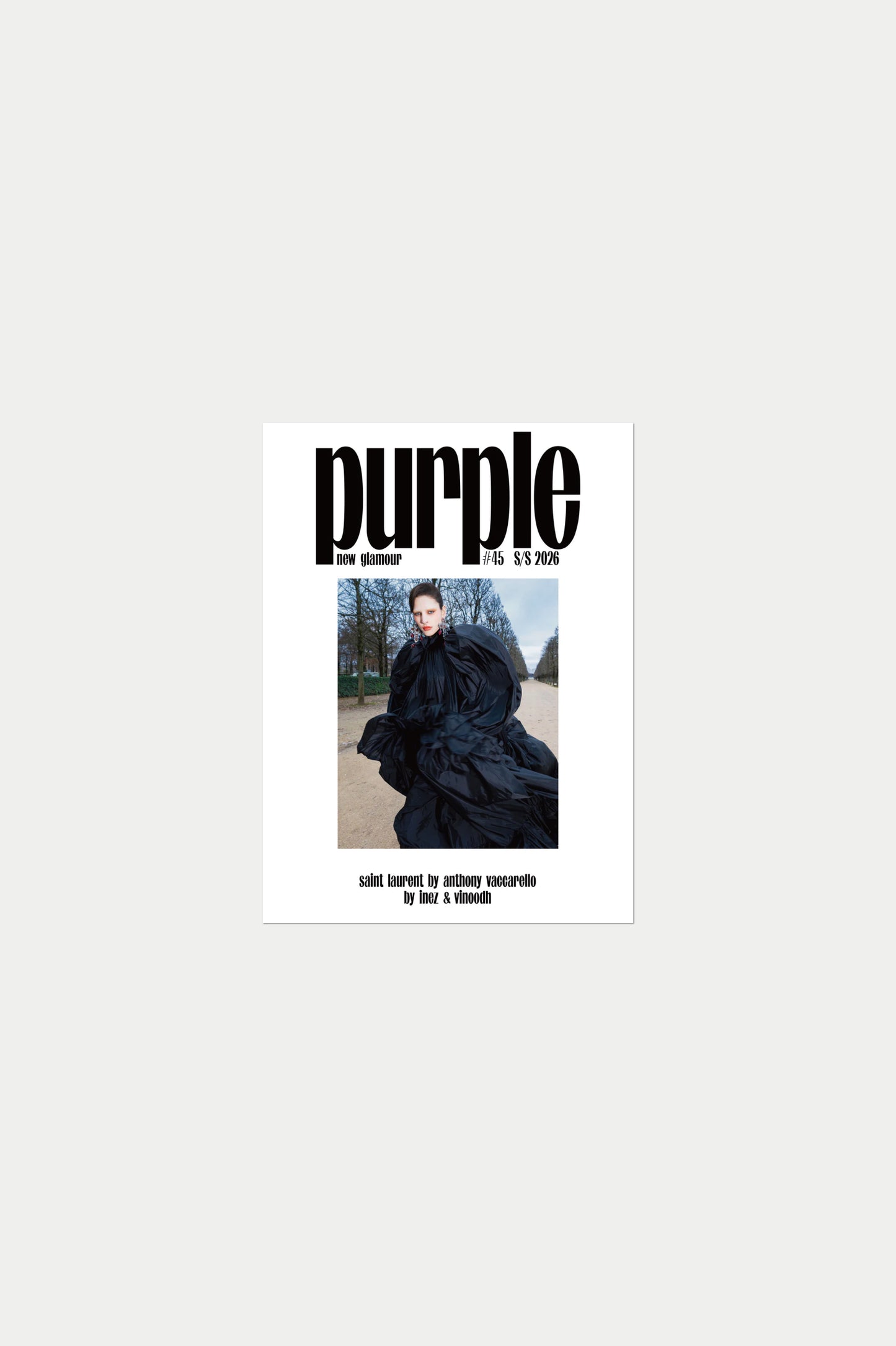 PURPLE #45 The New Glamour Issue Saint Laurent by Anthony Vaccarello by Inez & Vinoodh