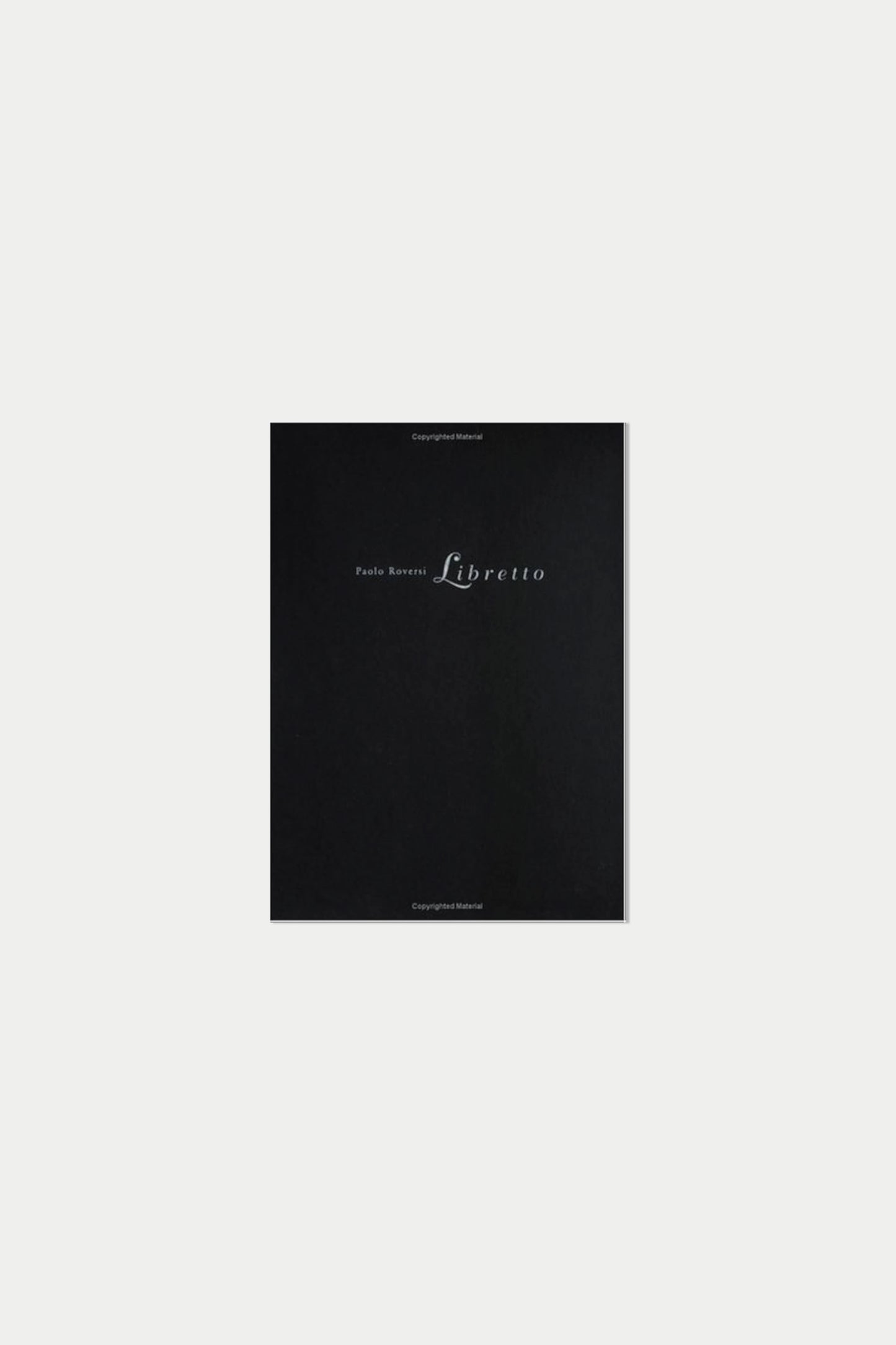 Paolo Roversi Libretto (Unopened)