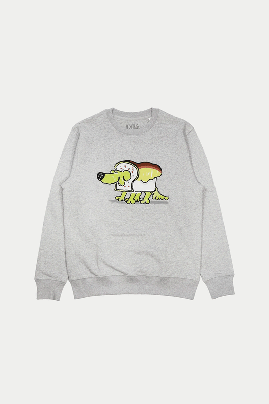 ROOBARB + CUSTARD BREAD SWEATSHIRT Heather Grey