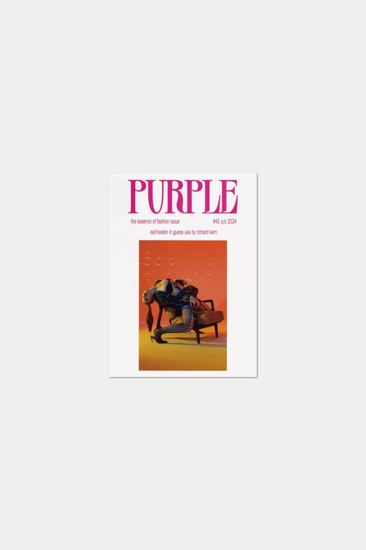【RARE】PURPLE #41 The Essence of Fashion Issue : Eartheater in guess usa s/s 2024 photography by Richard Kern