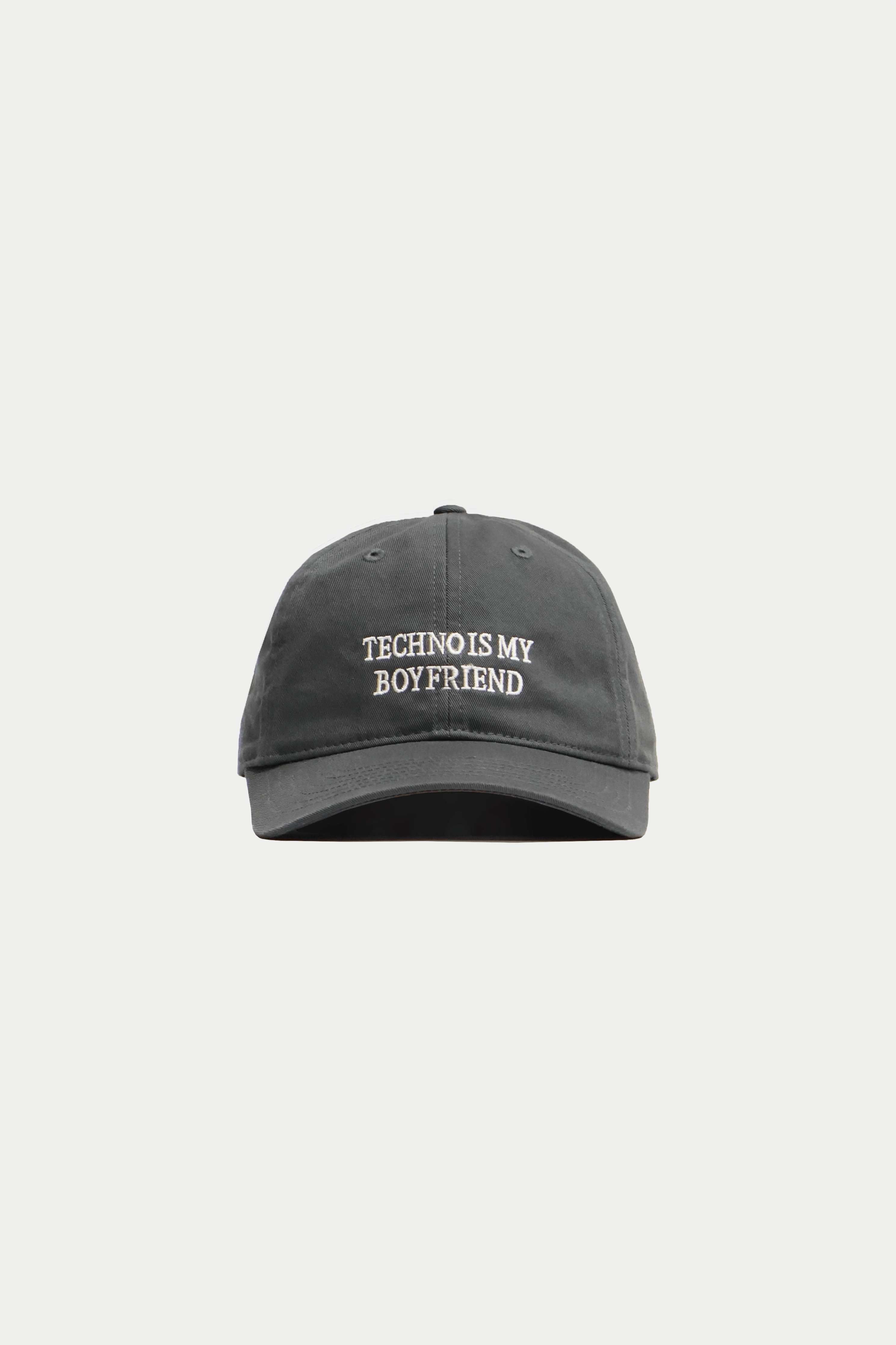 TECHNO IS MY BOYFRIEND HAT Charcoal – BOUTIQUE ROMANTIQUE