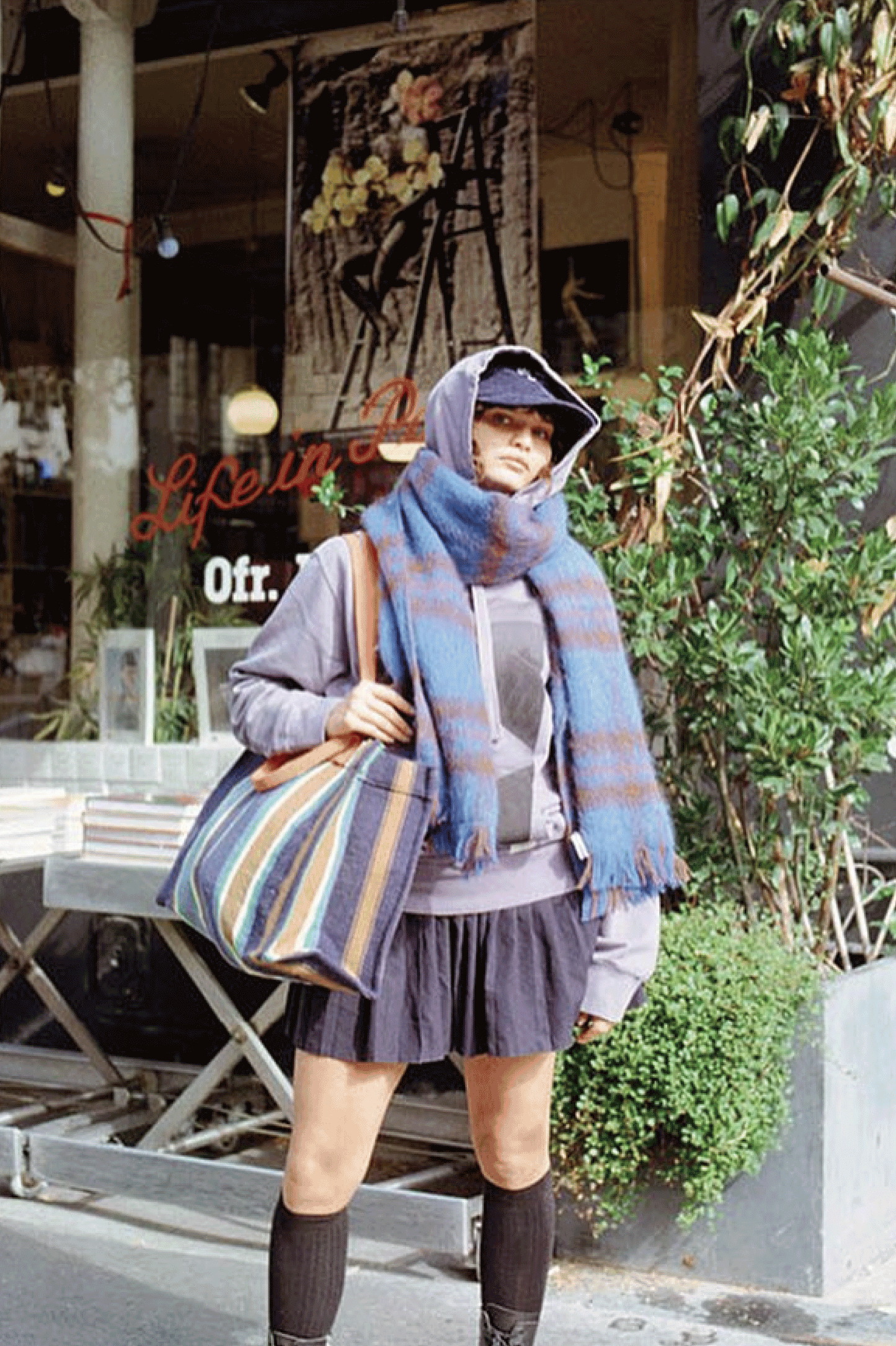 Thaja Scarf Scottish Tartan Blue - 0fr. Tokyo