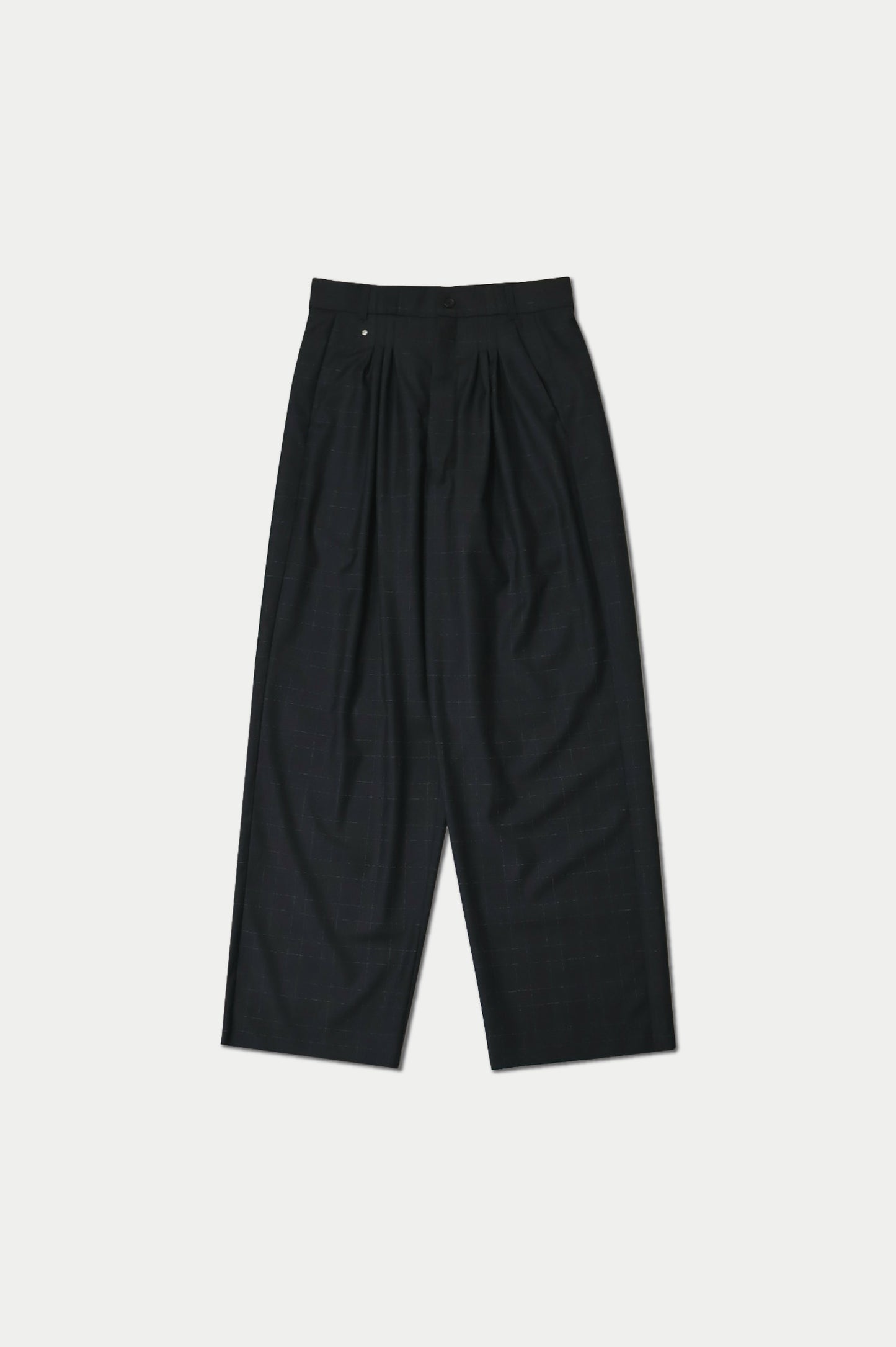 Ultrawidepleated Black/White Thin Checked