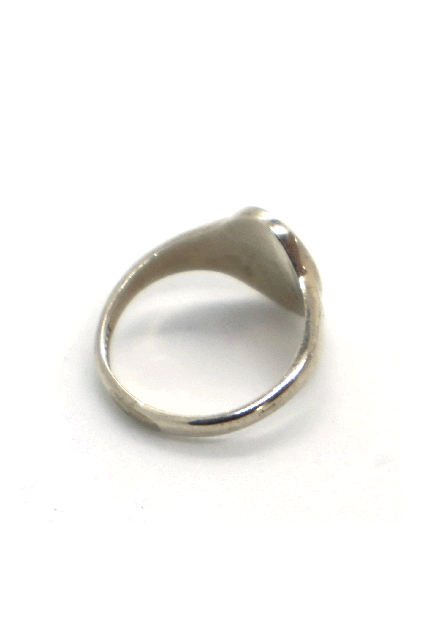 70s British Vintage Silver Signet Ring