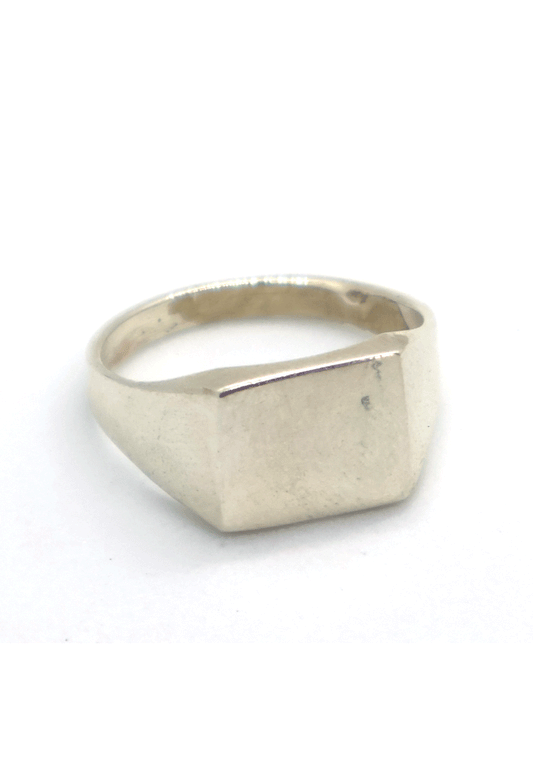 70s French Vintage Silver Signet Ring