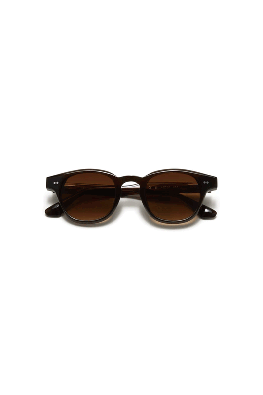 01 Classic Round Sunglasses Brown