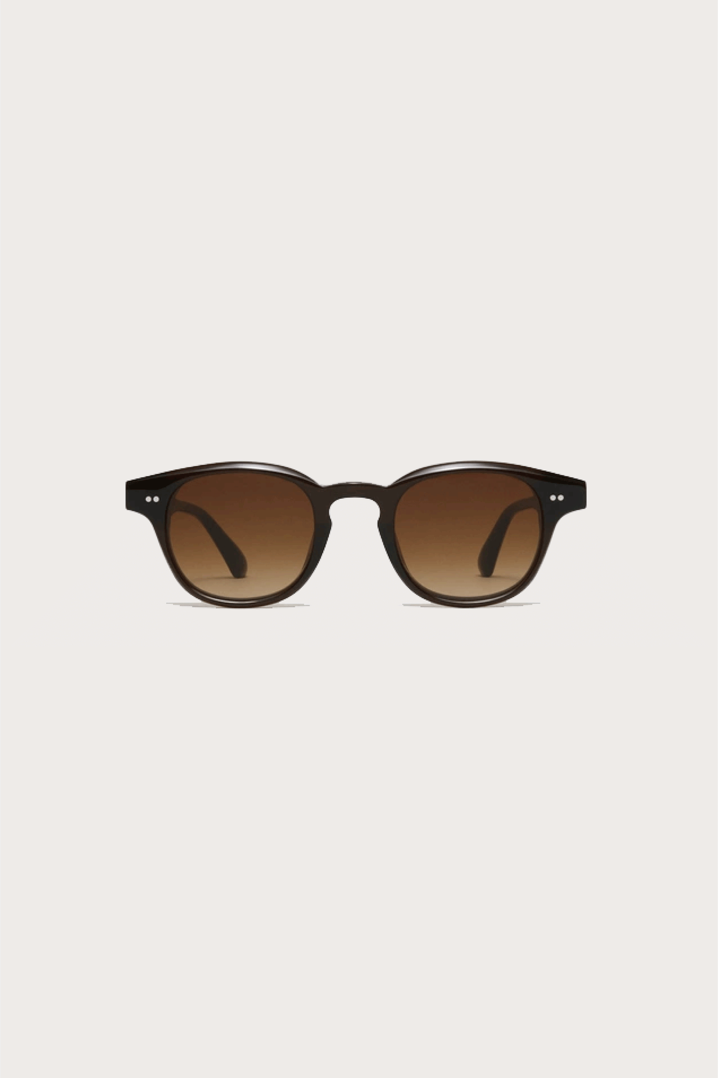 01 Classic Round Sunglasses Brown