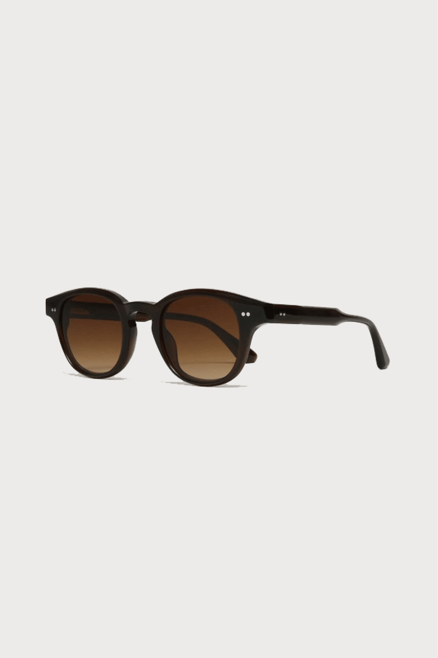 01 Classic Round Sunglasses Brown