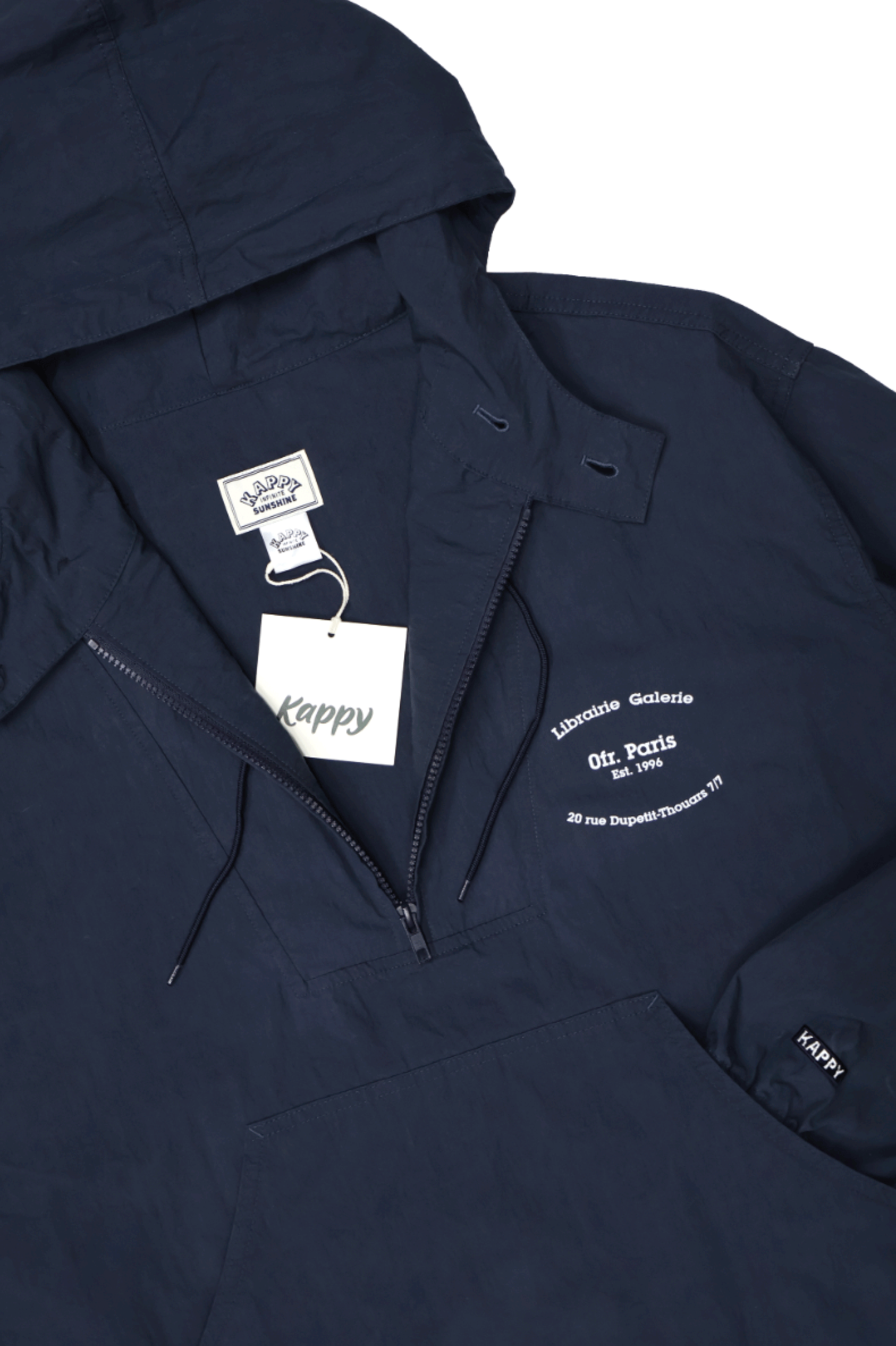 0fr Button Hoodie Anorak Deep Navy (SIZE: OS) - 0fr. Tokyo