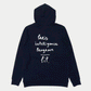 0fr Hoodie Navy Paris intelligence Program - 0fr. Tokyo