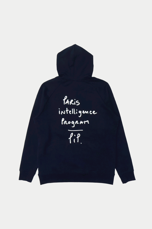 0fr Hoodie Navy Paris intelligence Program - 0fr. Tokyo